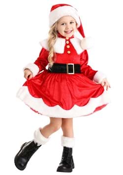 Premium Santa Girls Toddler Costume Dress