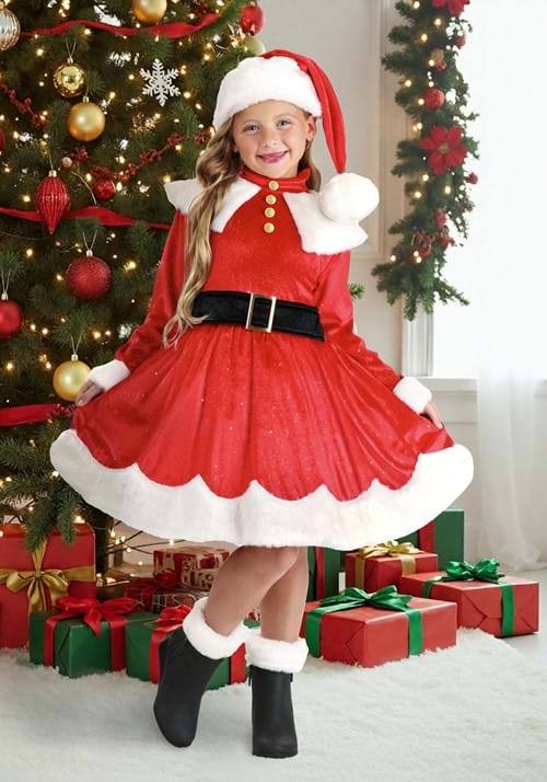 Premium Santa Costume Dress for Girls UPD