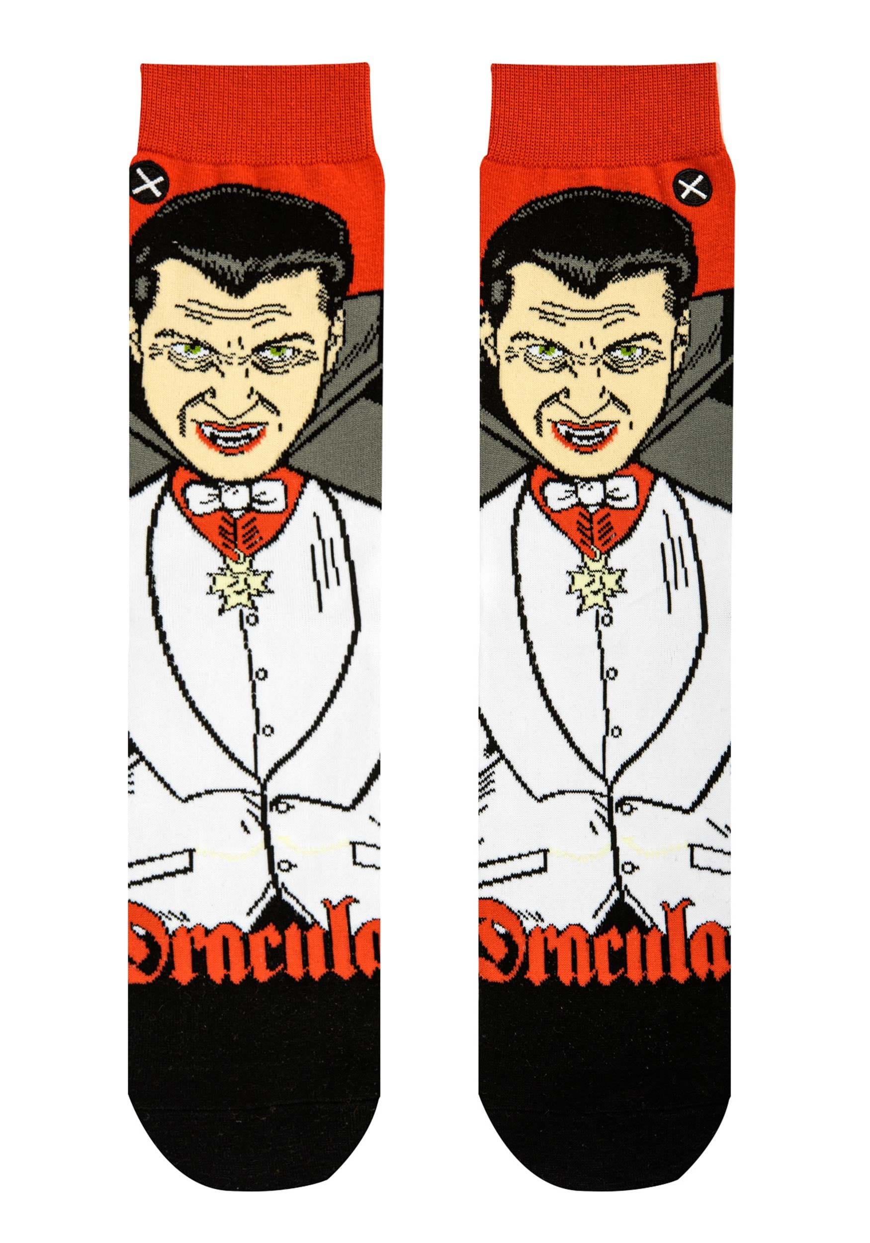 Adult Dracula Crew Straight Socks for Adults