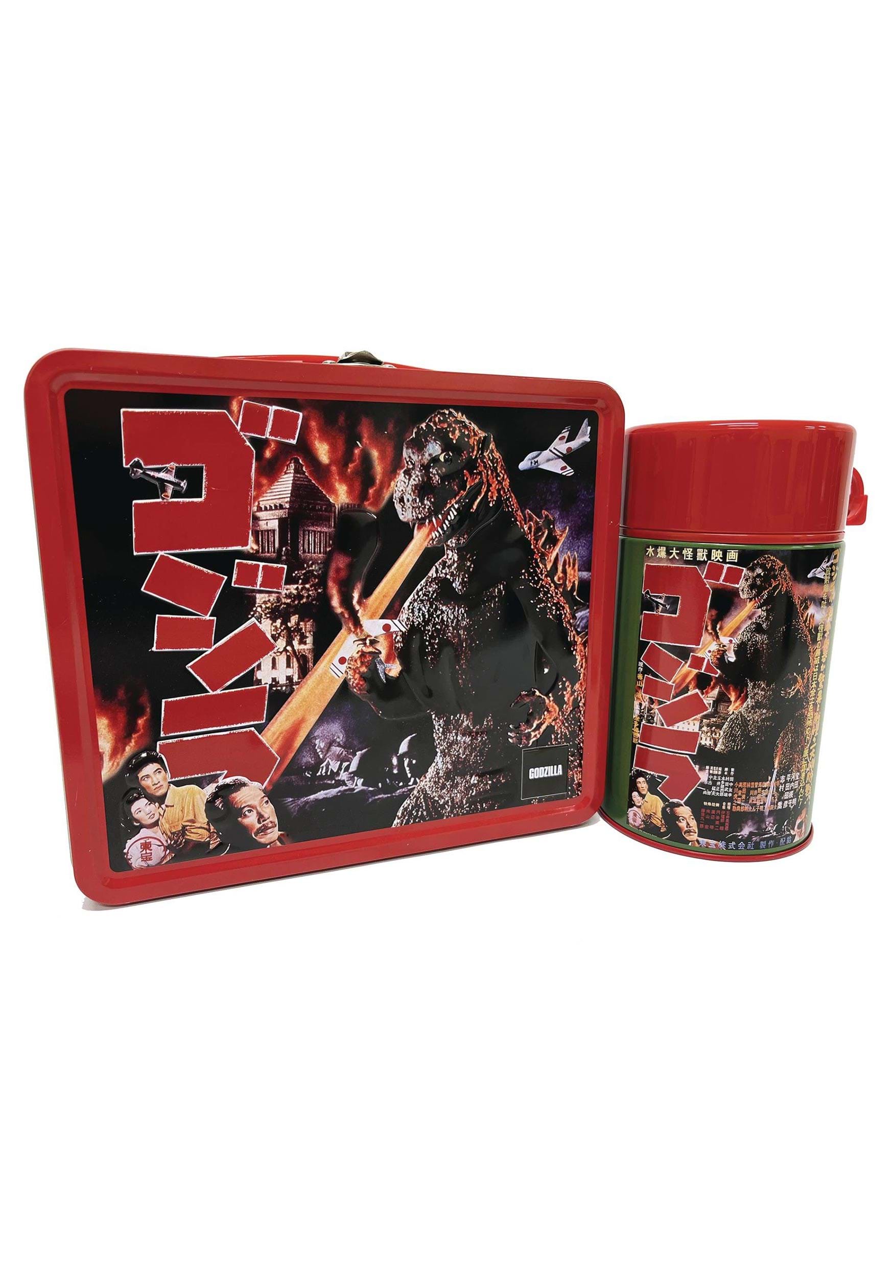 Tin Titans Godzilla 1954 Lunchbox and Drink Container