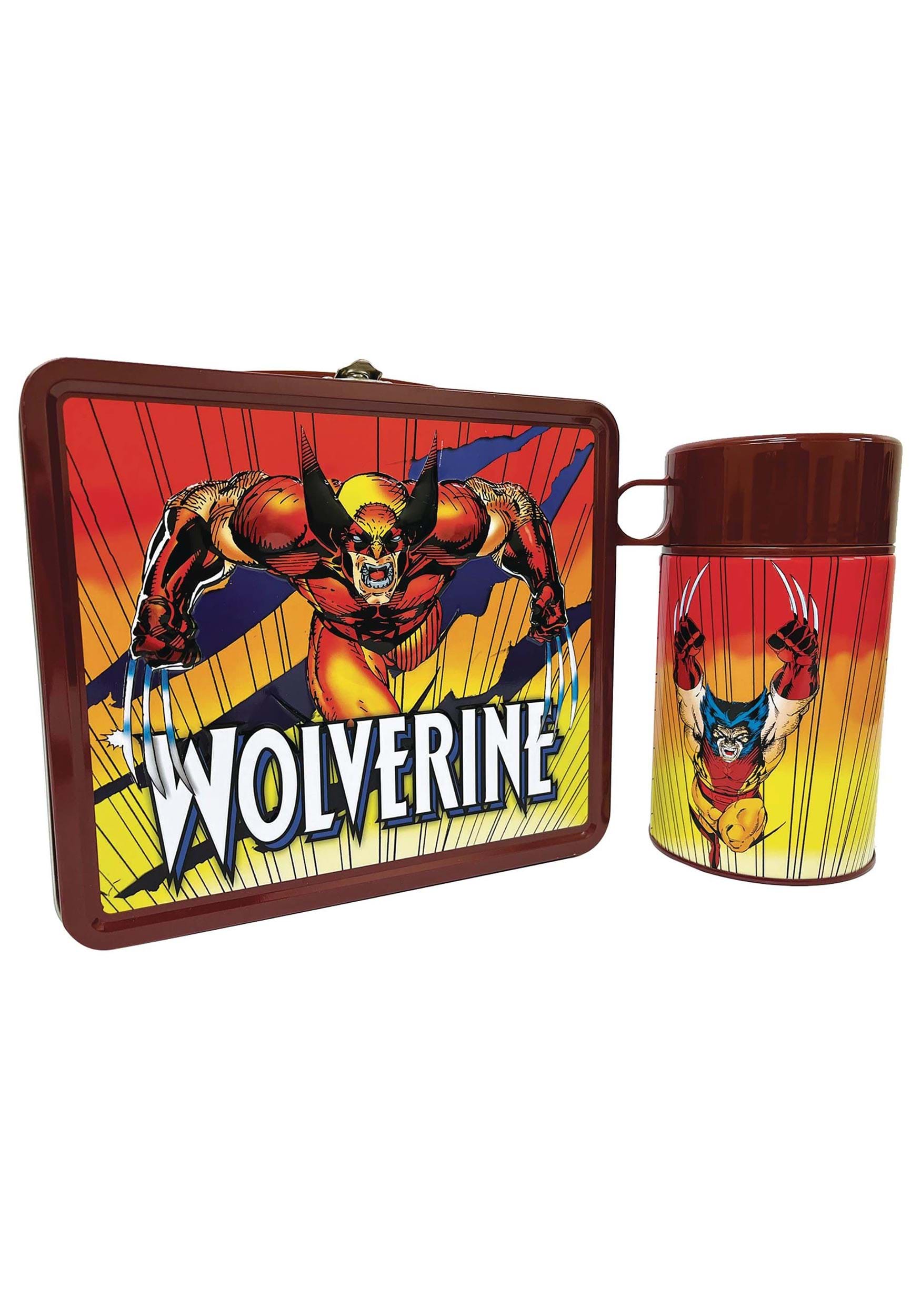Tin Titans Wolverine Lunchbox and Drink Container