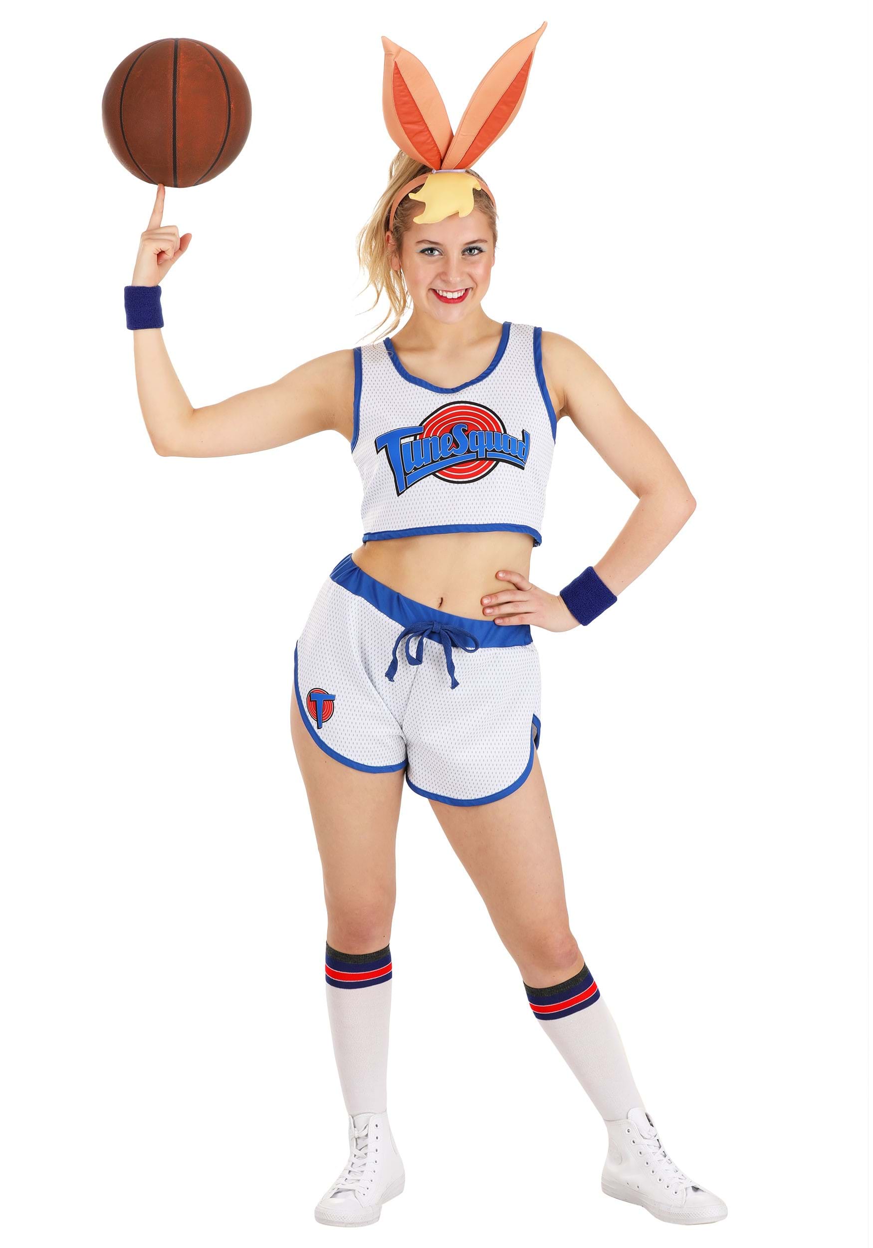 Photos - Fancy Dress Space Jam Jerry Leigh Women's  Lola Bunny Costume | Movie Costumes Blue/ 
