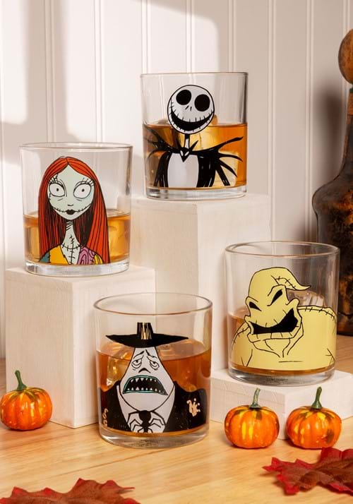 Set of 4 Disney Nightmare Before Christmas 10oz Glasses