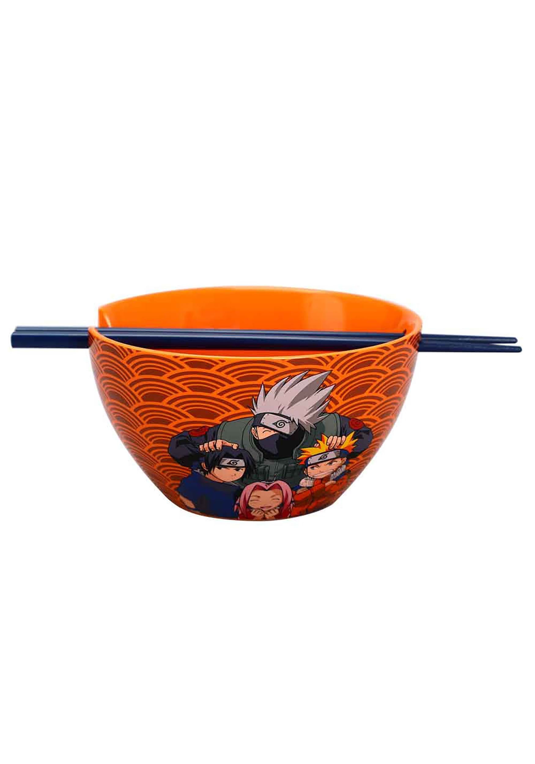 Naruto Characters Ramen Bowl with Chopsticks