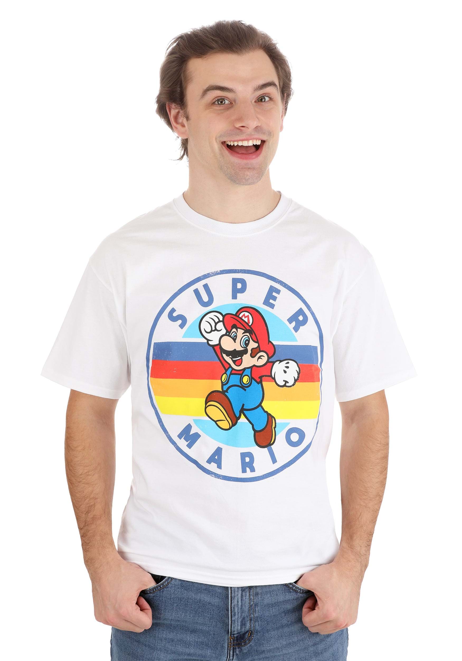 Super Mario Since 1985 Mens White Shirt