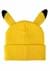 Pokemon Pikachu 3D Cosplay Adult Cuff Beanie Alt 1
