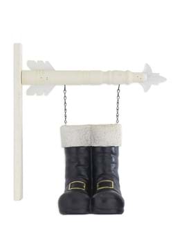 10 Inch Resin Santa Boots Arrow Figure Decoration