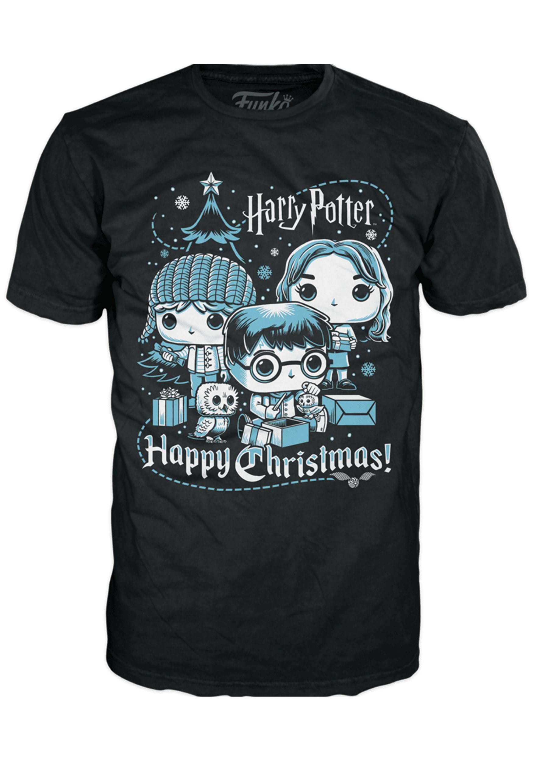 Boxed Tee: Harry Potter Holiday - Ron, Hermione, Harry Adult Shirt