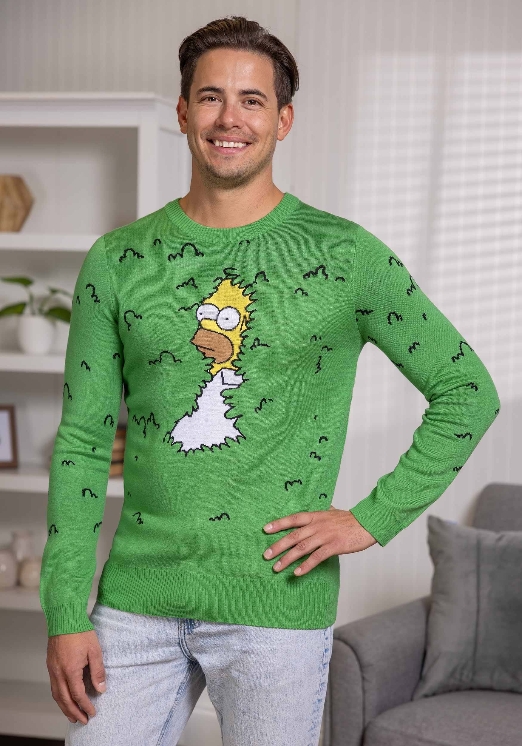 Adult The Simpsons Homer Bushes Sweater , Simpsons Apparel