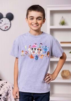 Kids Disney 100th Anniversary Chibi Friends Shirt-2