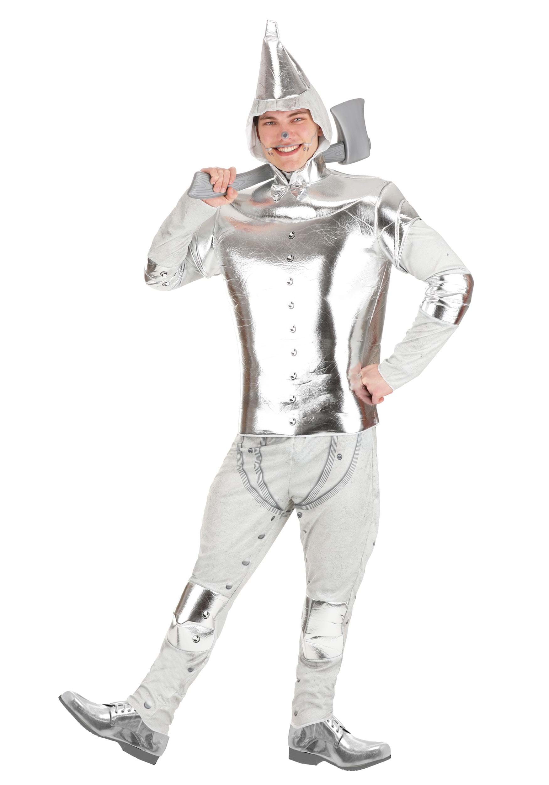 Photos - Fancy Dress Wizard Jerry Leigh  of Oz Adult Tin Man Costume Gray JLJLF1013AD 