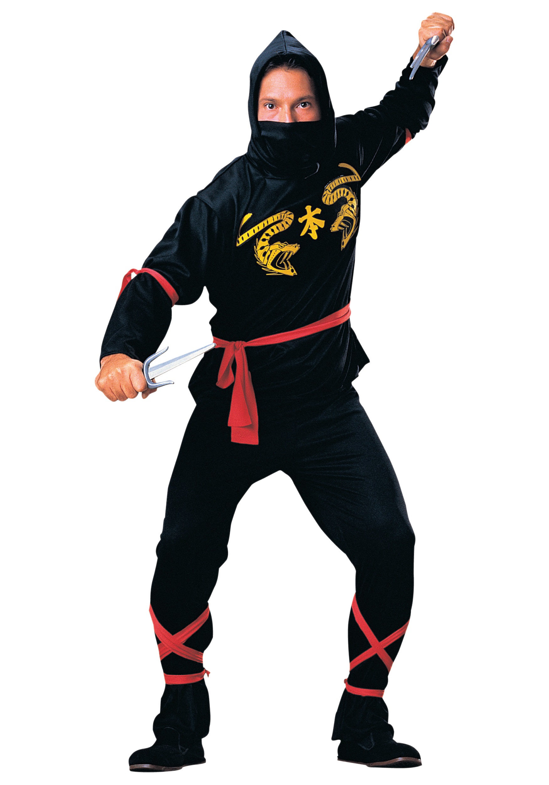 HalloweenCostumes.com X Large Men Ninja Assassin Costume for Men, Black