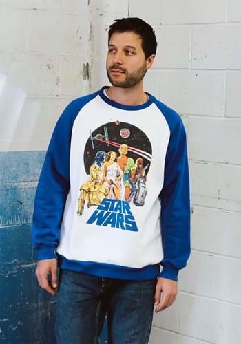 Adult Cakeworthy Star Wars Retro Raglan Sweater Main Update