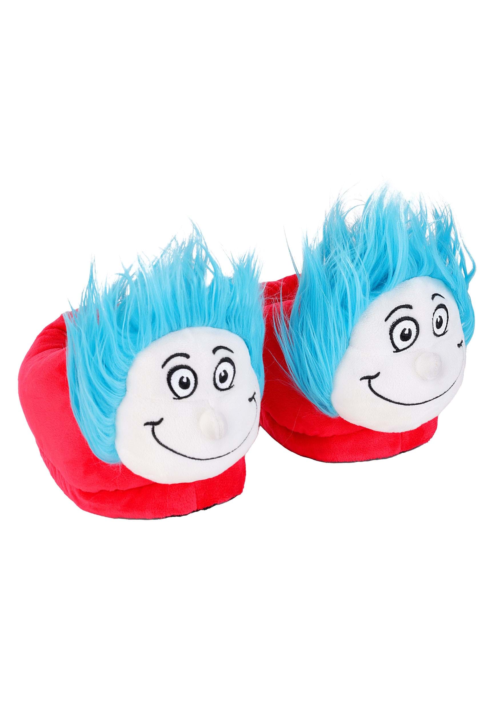 Thing 1 & Thing 2 3D Character Kids Slippers | Dr. Seuss Accessories