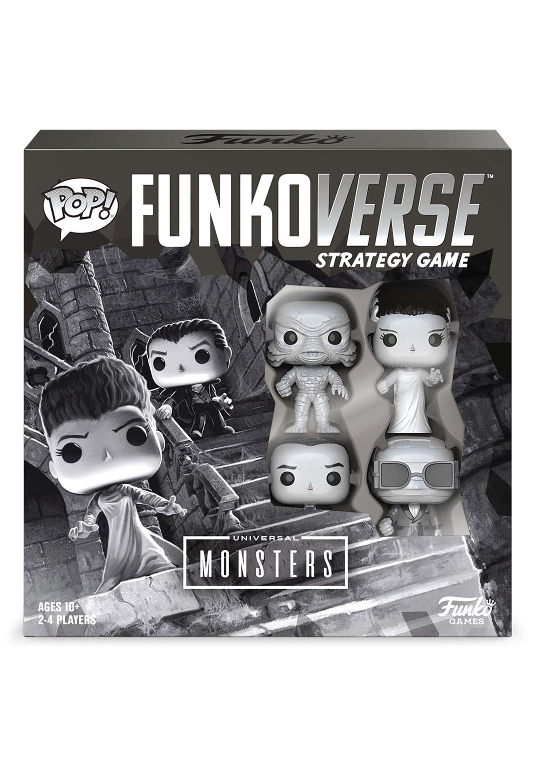 Universal Monsters 100 4-Pack Funkoverse Strategy Game