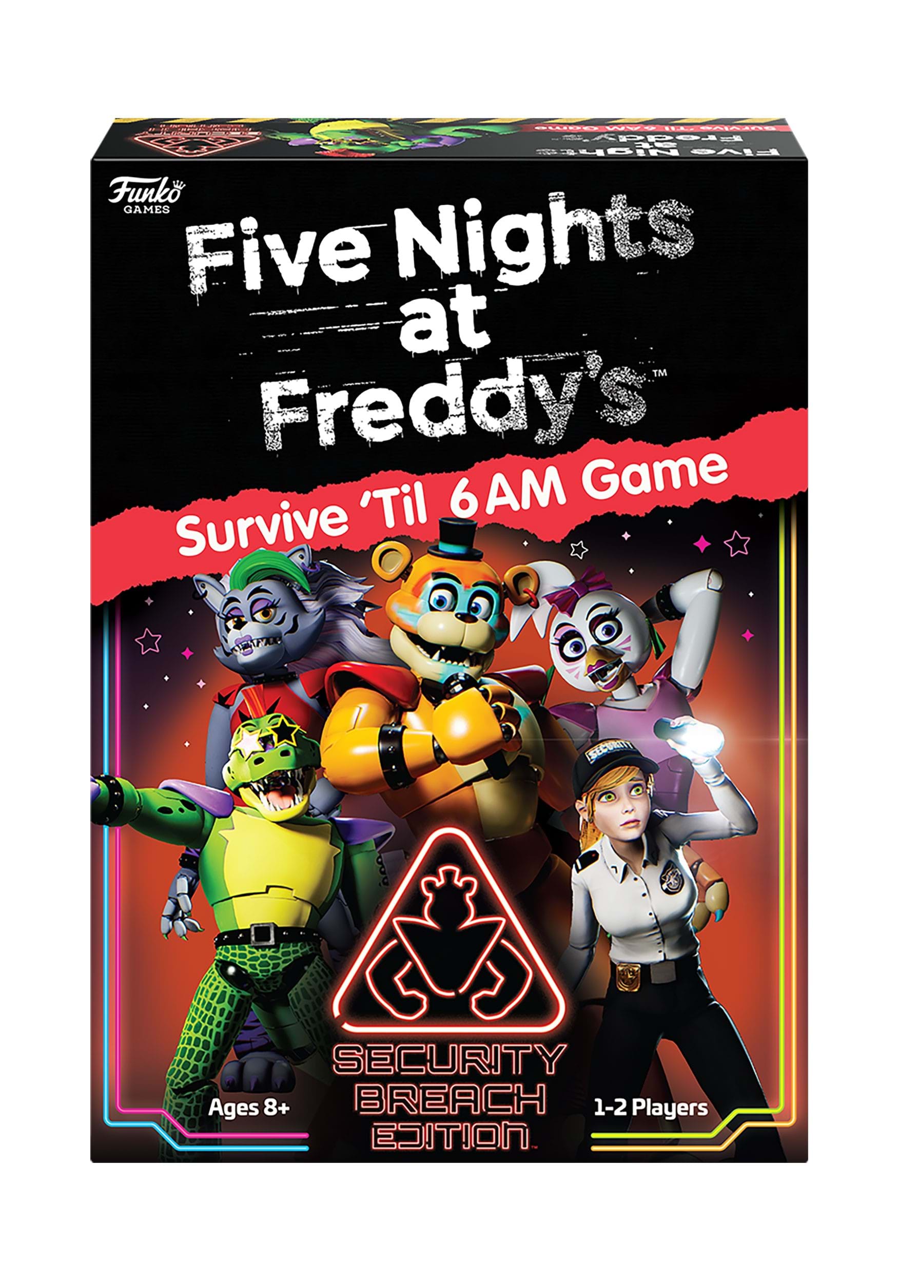 Five Nights at Freddy Survive Till 6AM Security Breach Edition Game | Funko Games