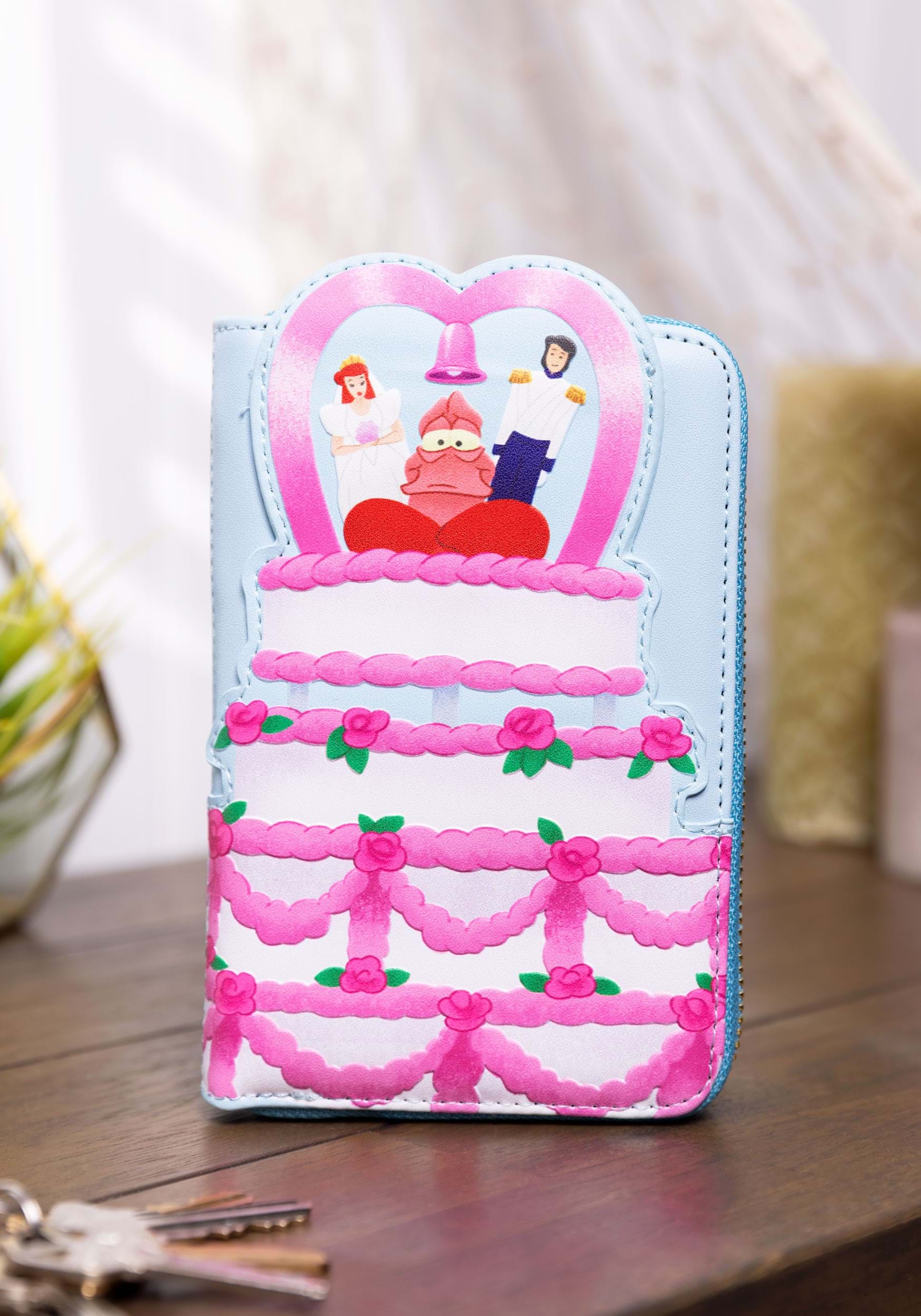 Disney Little Mermaid Wedding Cake Zip Around Loungefly Wallet