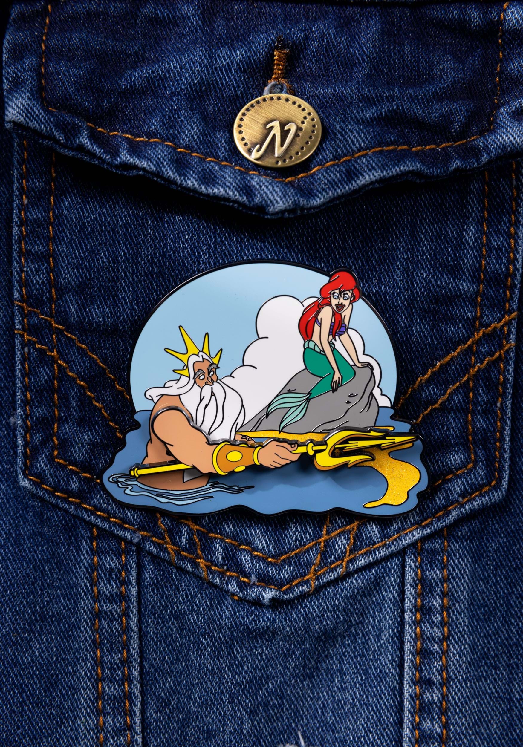Loungefly Disney Little Mermaid Tritons Gift 3-Inch Collector Enamel Pin