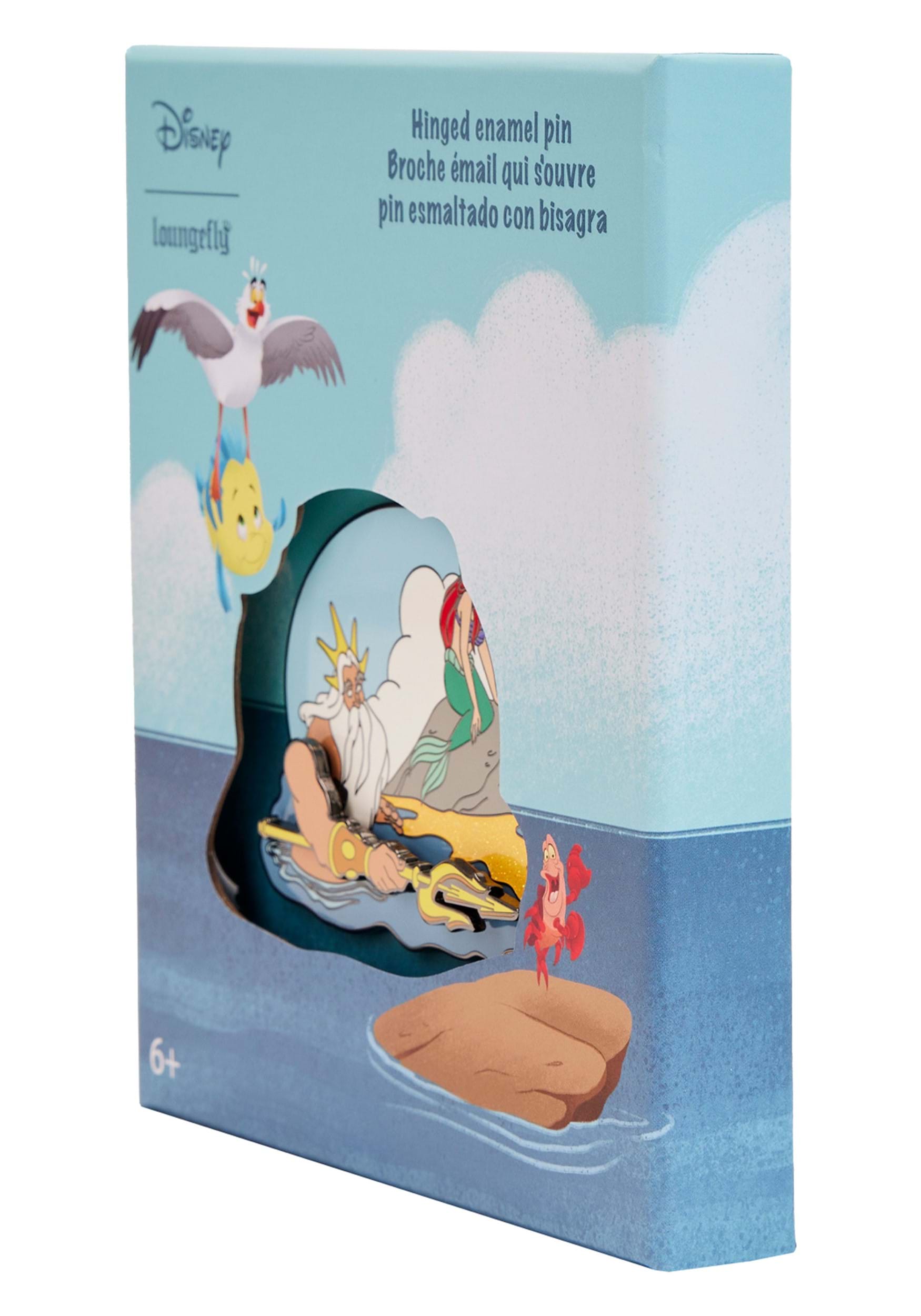 Loungefly Disney Little Mermaid Triton's Gift 3-Inch Collector Enamel Pin