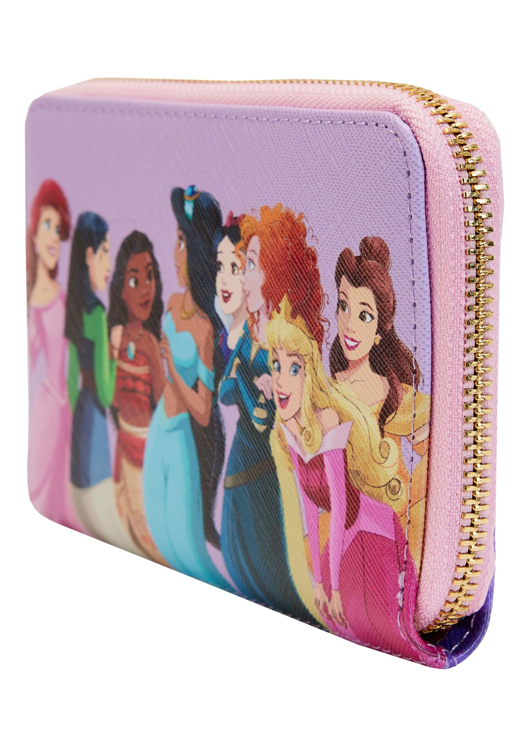 Disney Villains Color Block Zip Around Wallet by Loungefly