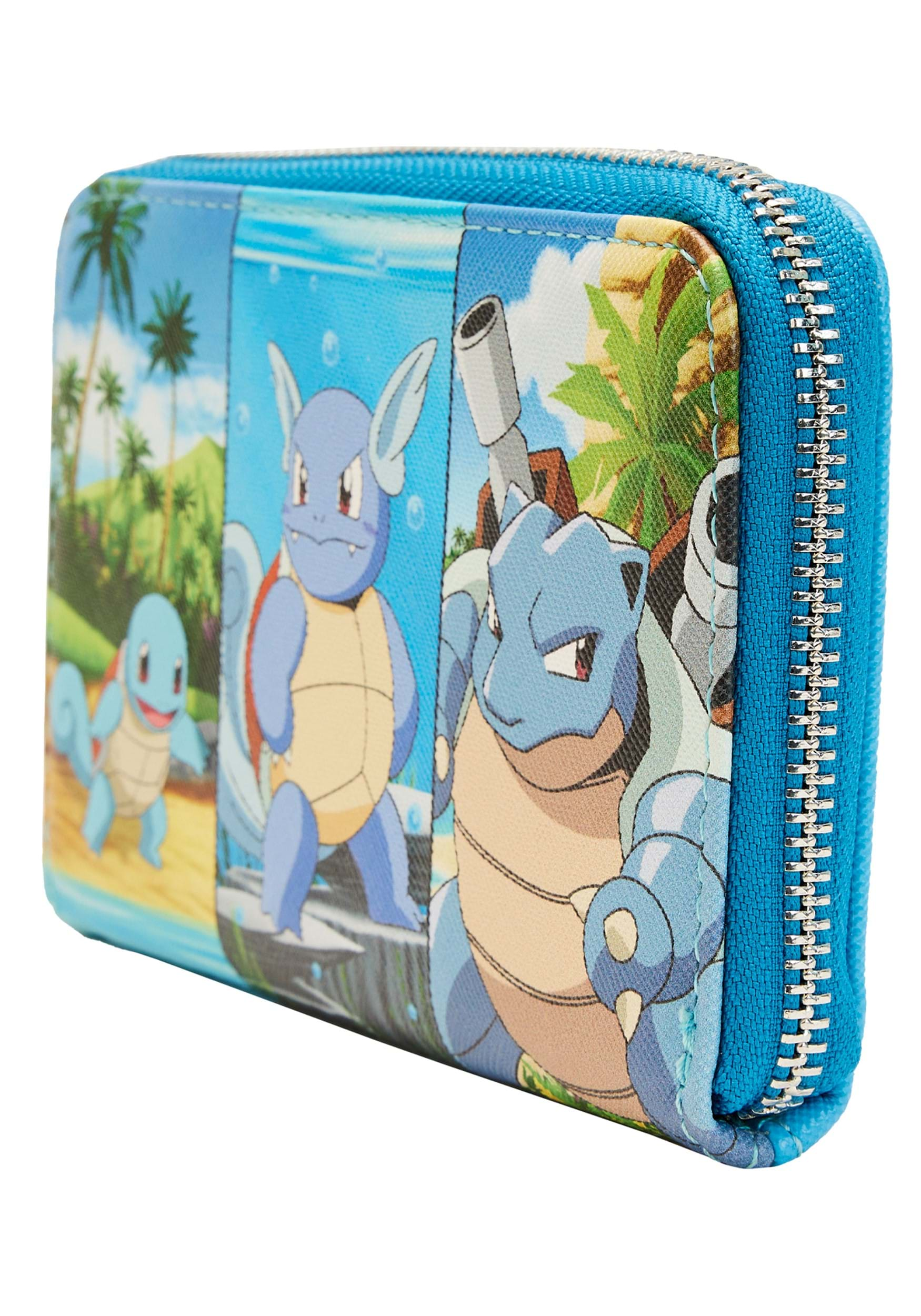 Loungefly Pokemon Squirtle Evolution Zip Around Wallet