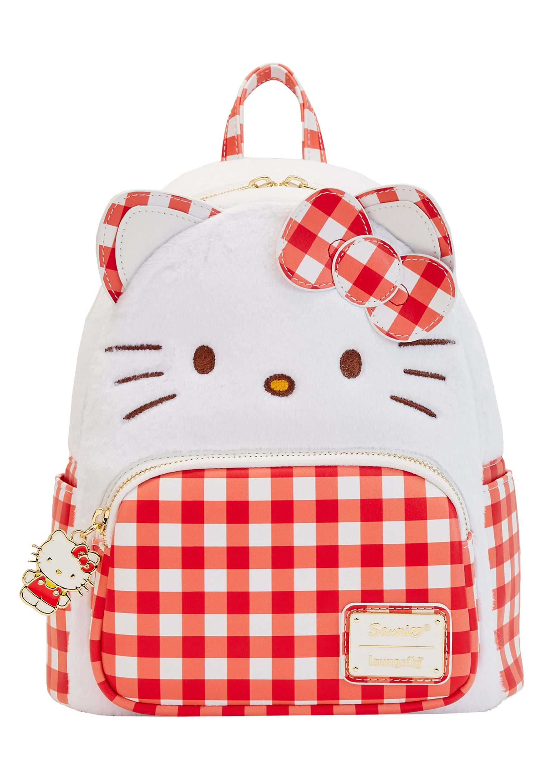 Loungefly Hello Kitty Gingham Cosplay Mini Backpack