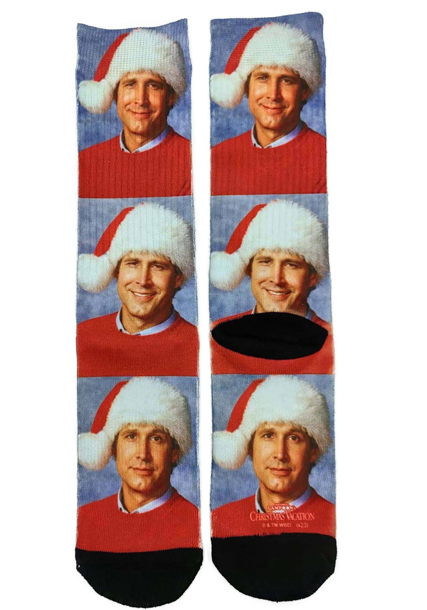 National Lampoons Christmas Vacation Glamour Shot Socks for Adults