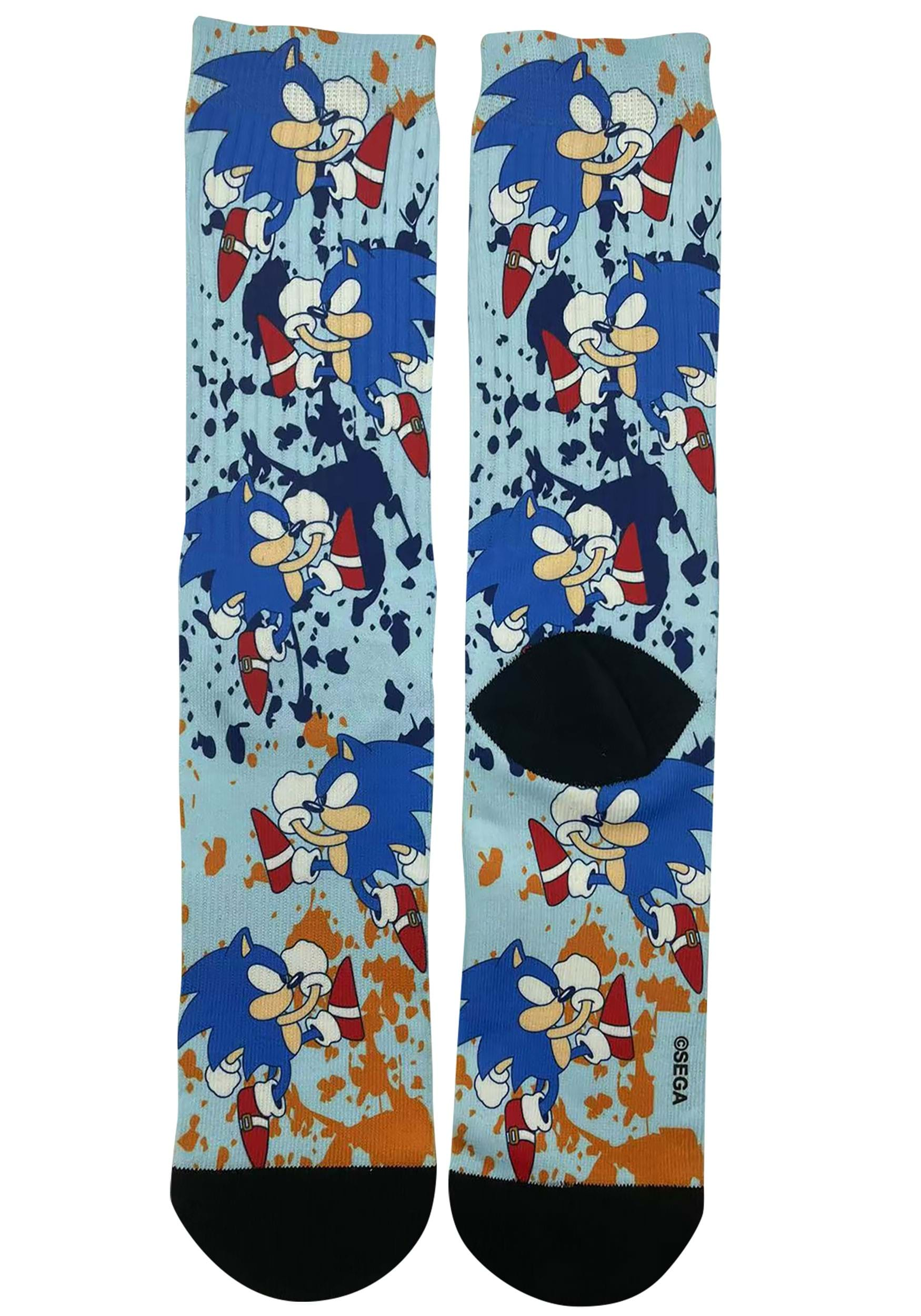 Adult Sonic Shadow the Hedgehog 360 Character Socks