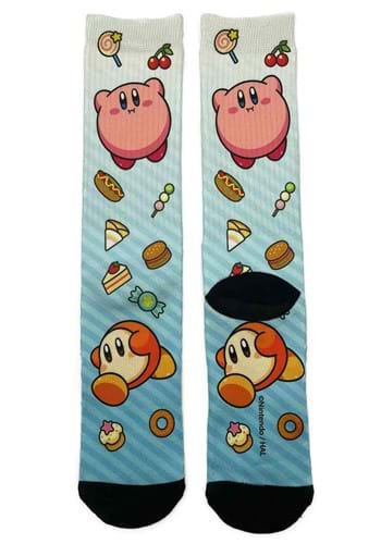 Kirby Toss With Food Art Socks