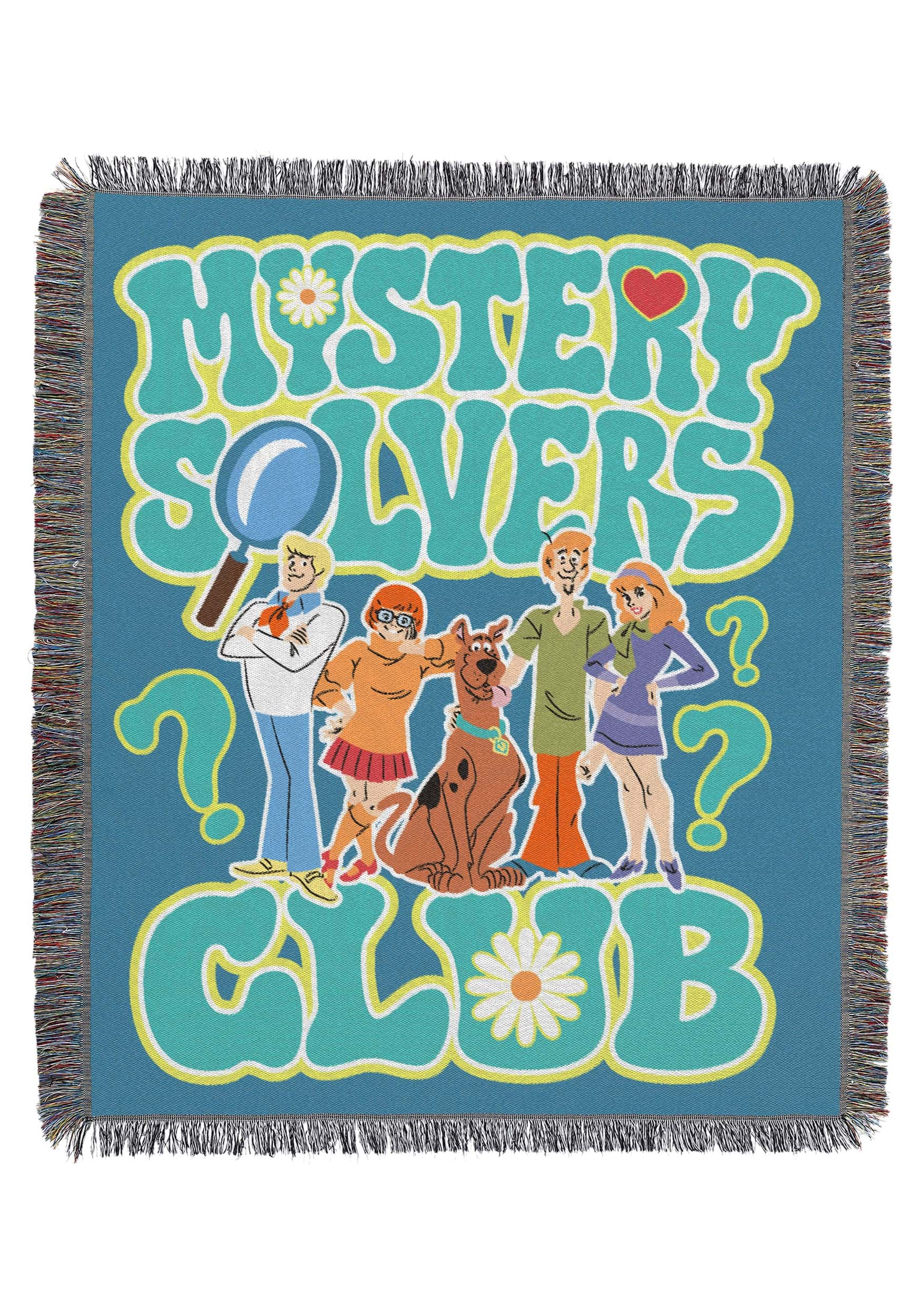 Scooby Doo Mystery Solvers Woven Tapestry Throw Blanket