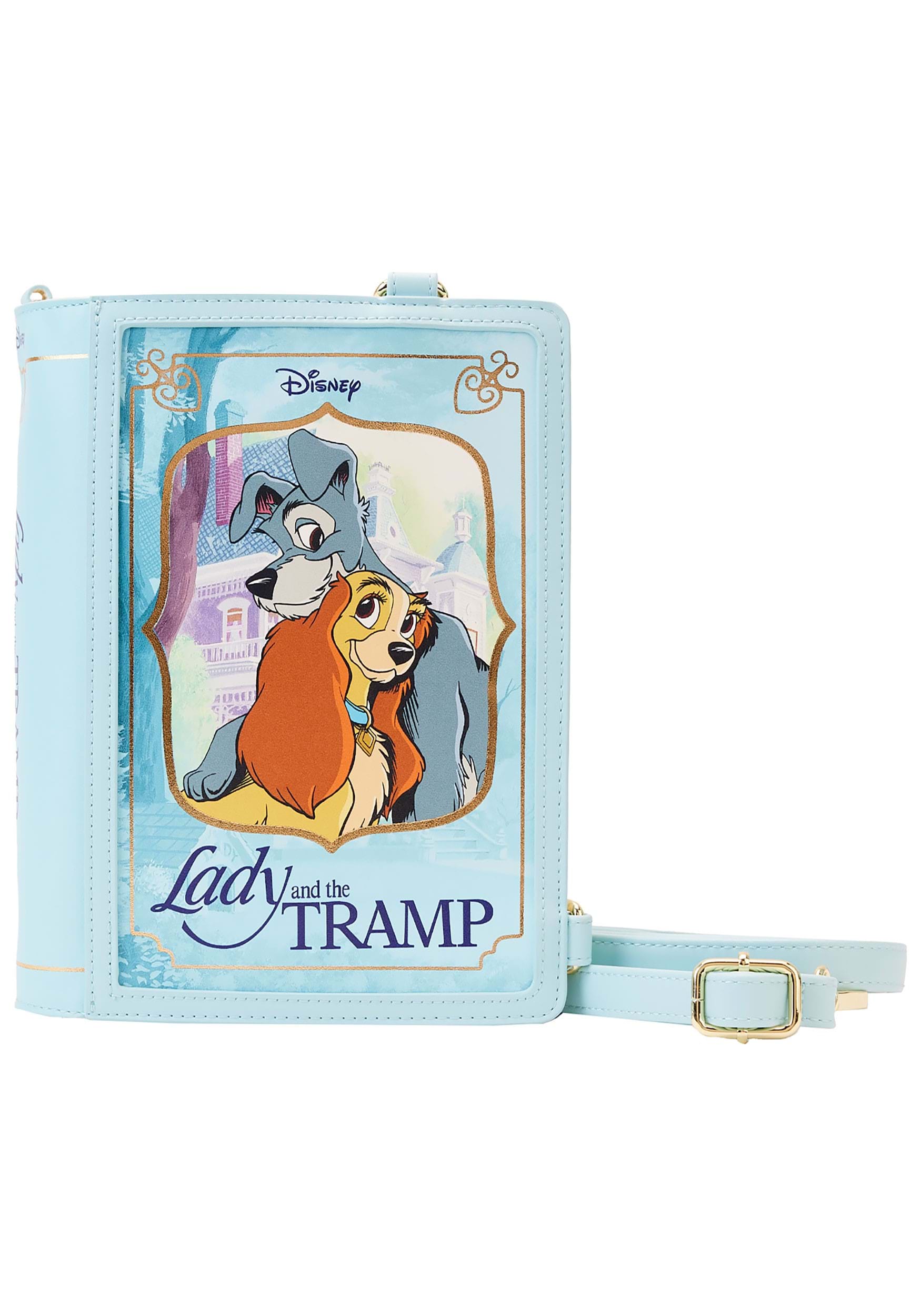 Loungefly Disney Lady and the Tramp Classic Book Convertible Crossbody Purse