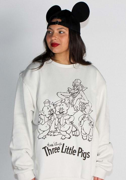 Adult Cakeworthy Three Little Pigs Crewneck Sweatshirt