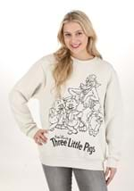 Adult Cakeworthy Three Little Pigs Crewneck Sweatshirt Alt 2