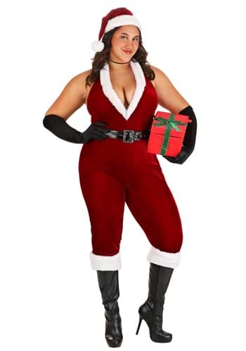 Plus Size Sexy Santa Bodysuit Women's Costume | Christmas Costumes | Adult | Womens | 1X | Red/White