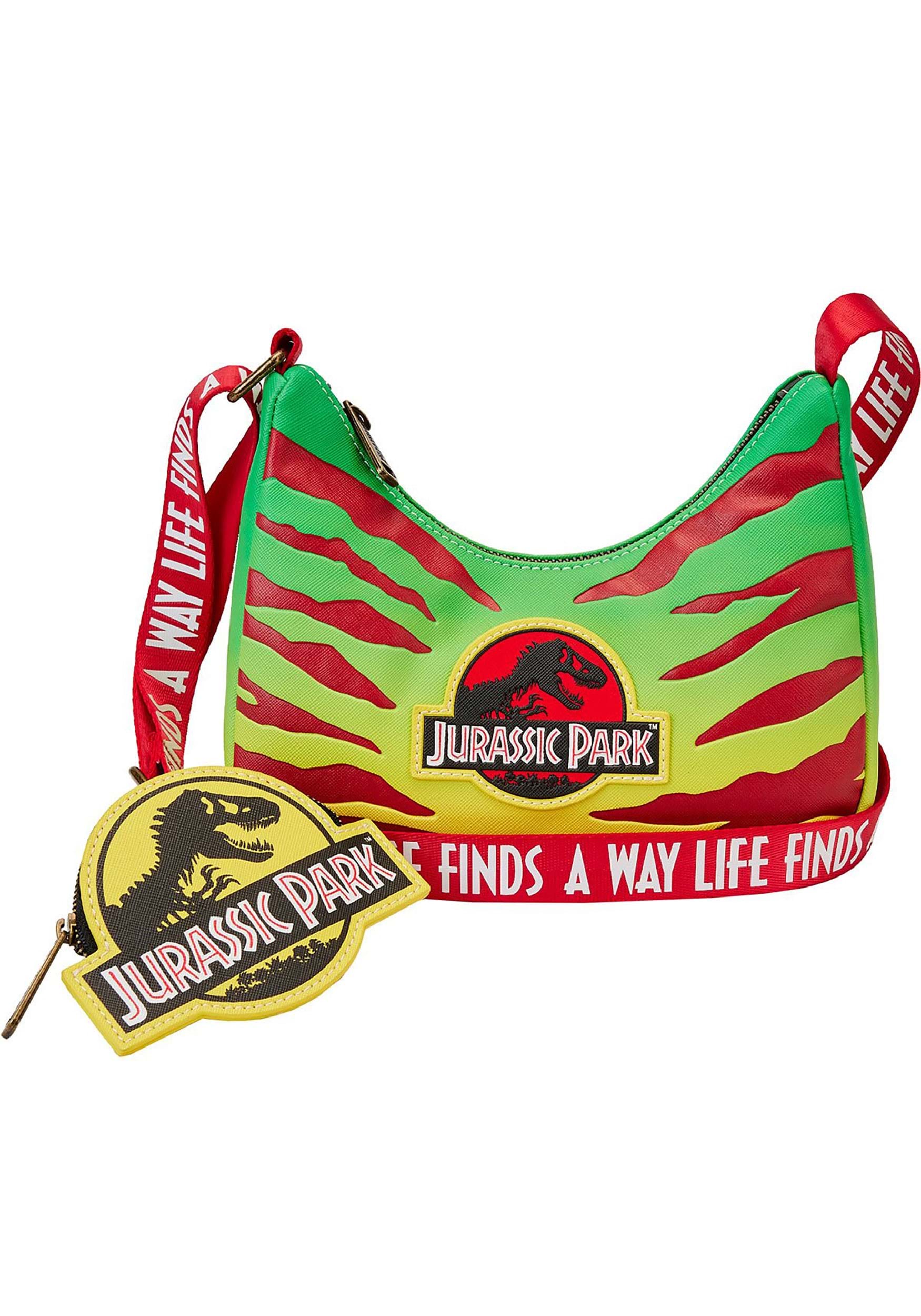 Loungefly Jurassic Park 30th Anniversary Life Finds a Way Crossbody Purse