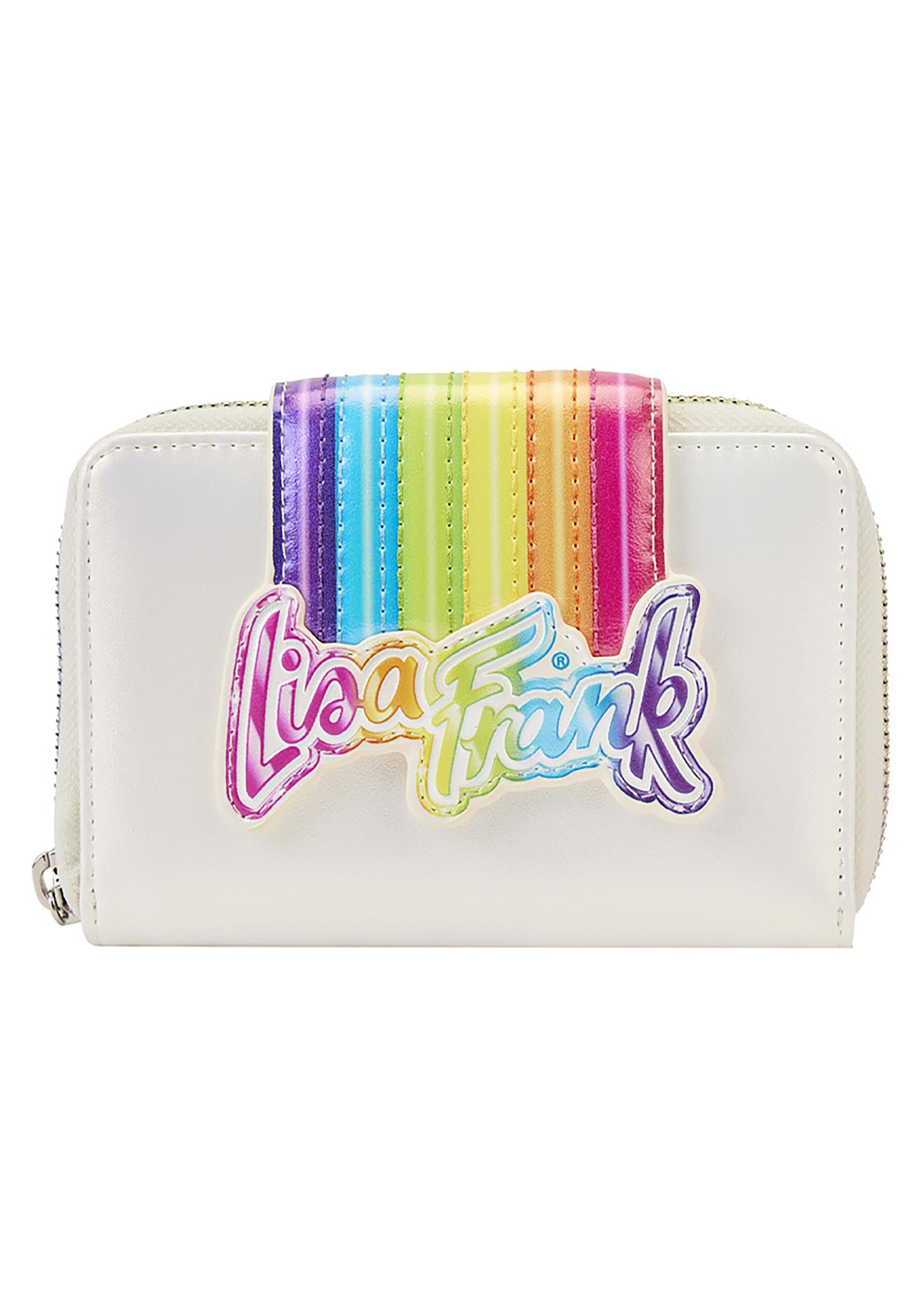 Loungefly Lisa Frank Rainbow Logo Zip Wallet