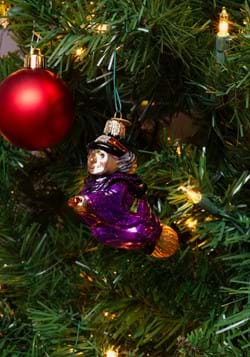 Witch on Broomstick Ornament