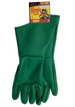 Kids Green Robin Gloves