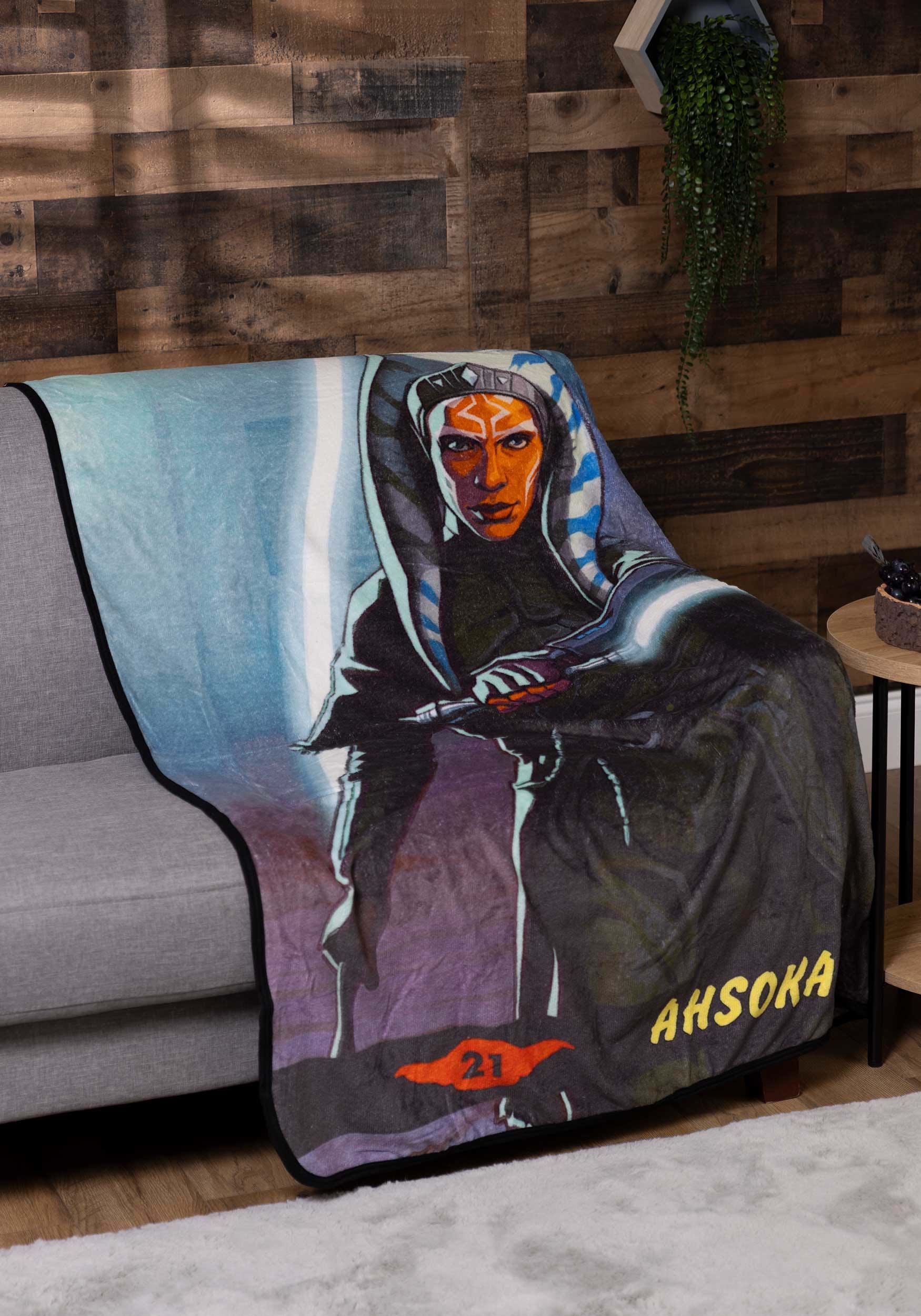 Ahsoka Look Tough Throw Blanket Star Wars Blankets