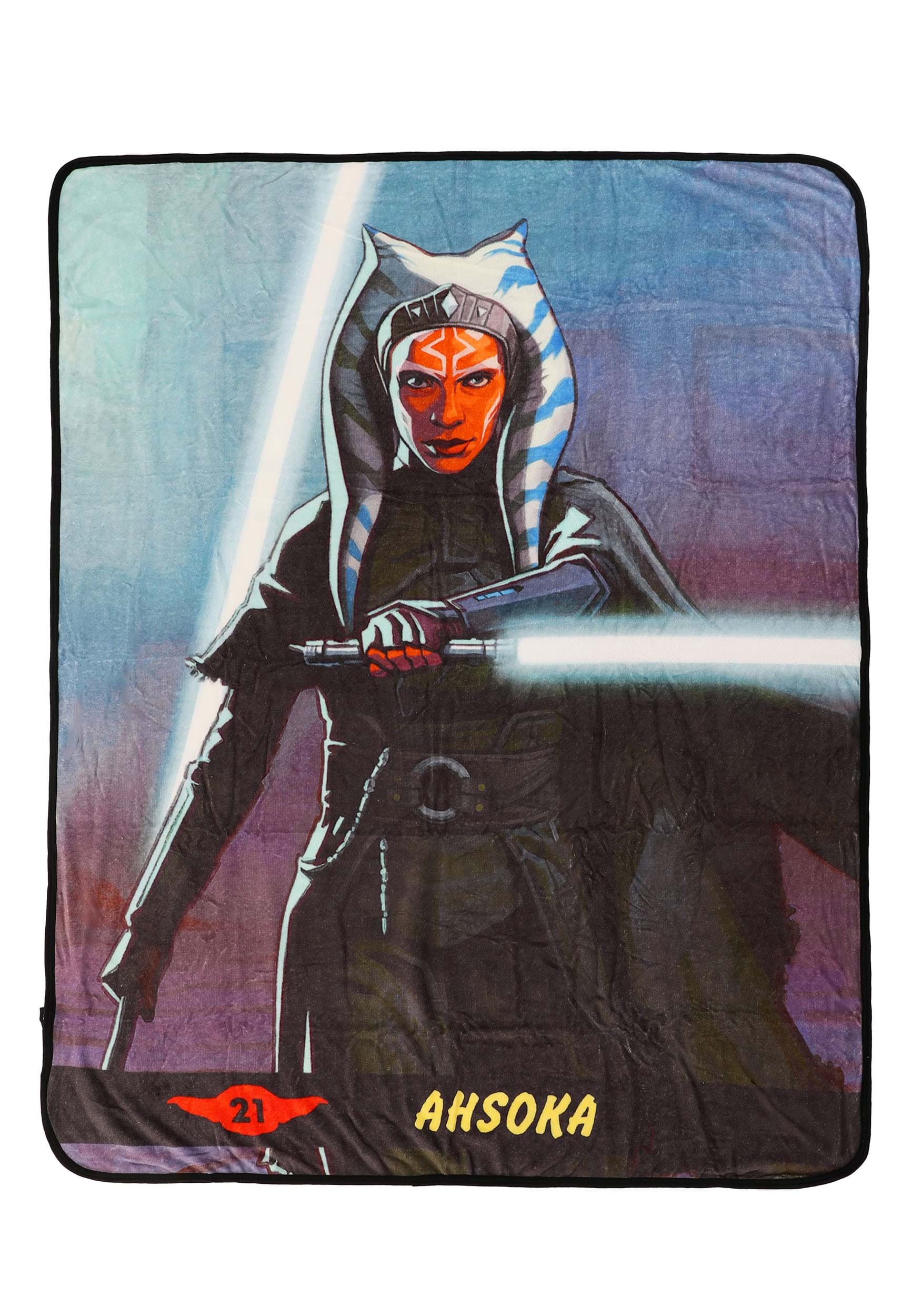 Ahsoka Look Tough Throw Blanket | Star Wars Blankets