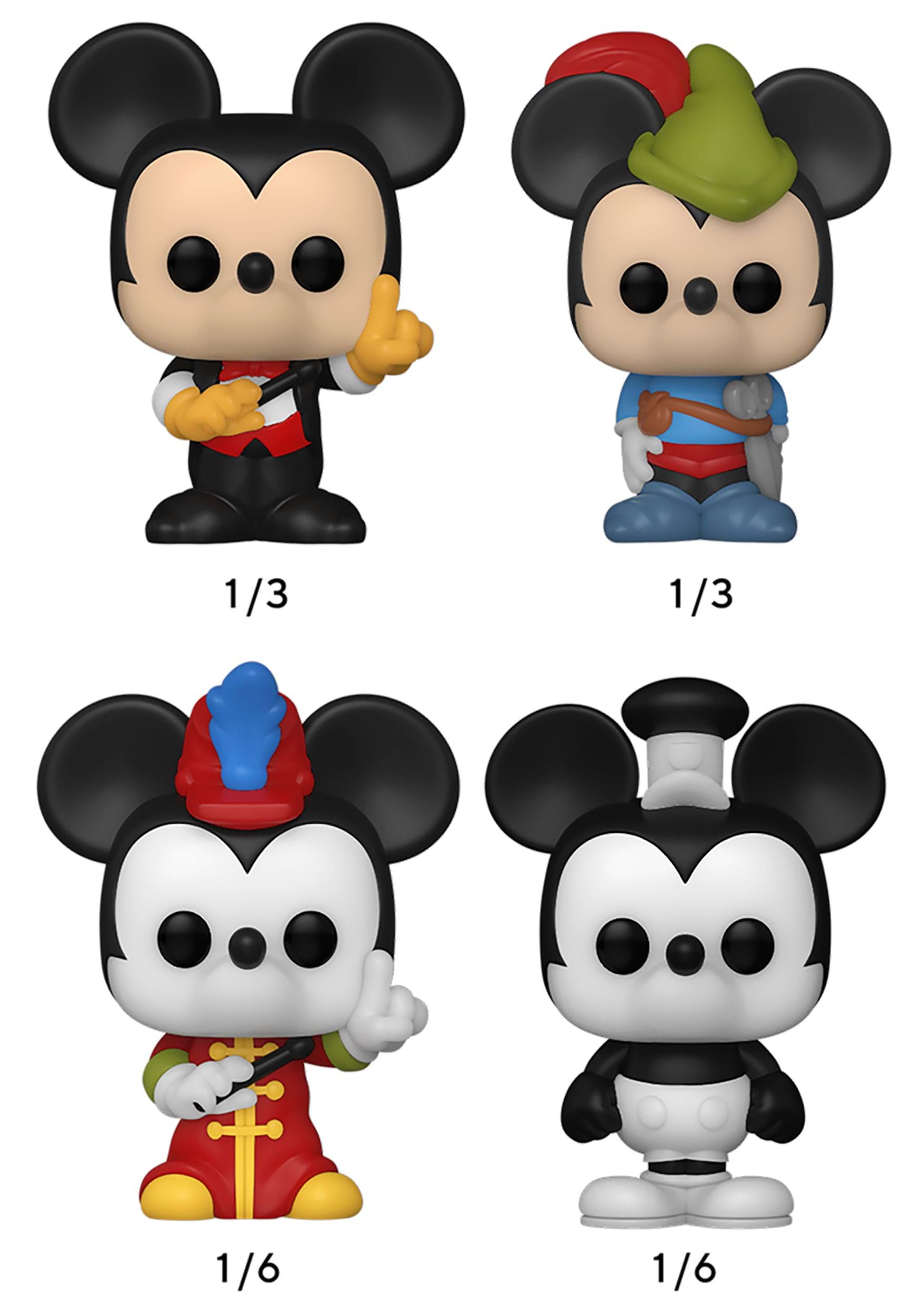 Funko Pop! Bitty Pop: Disney - Mickey Mouse, Minnie Mouse, Pluto and a  Mystery Bitty Pop! 4-Pack