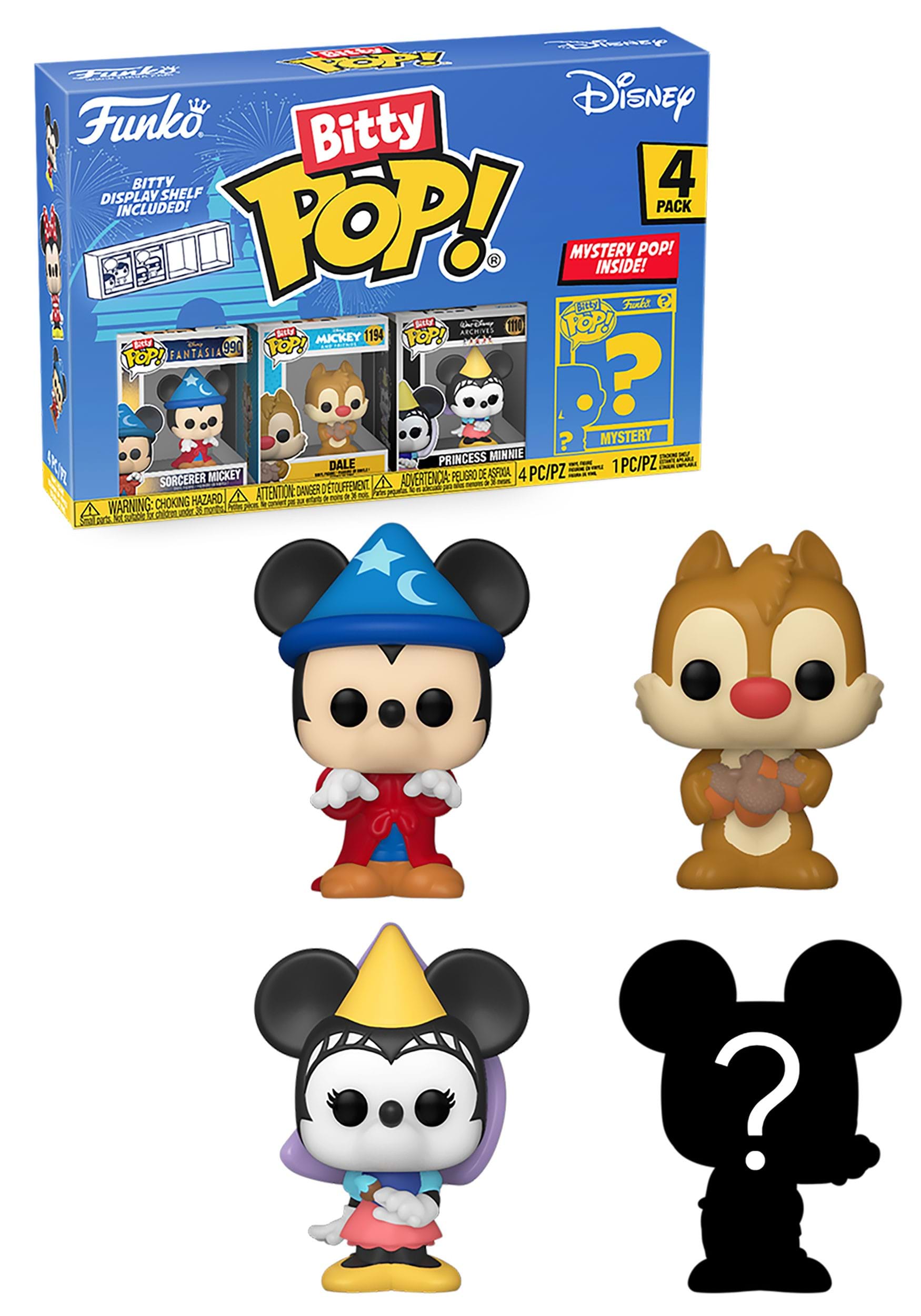 Bitty POP! Disney: Sorcerer Mickey 4 Pack Set