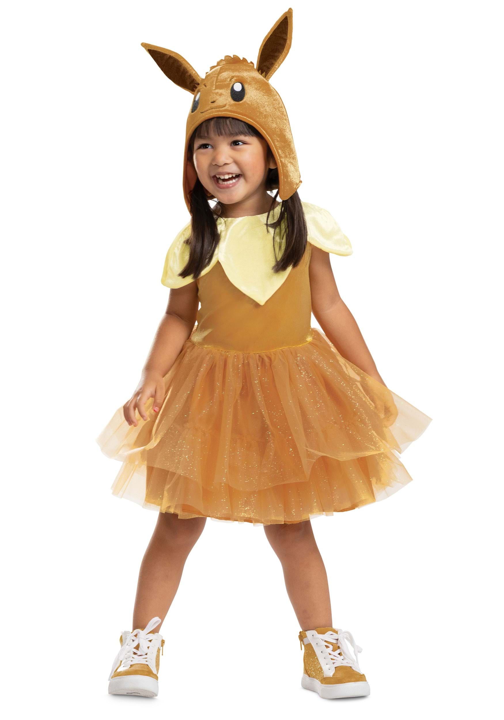 Photos - Fancy Dress Toddler Disguise  Pokemon Eevee Dress Costume Yellow/Brown DI128299 