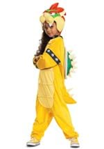 Super Mario Bros Bowser Hooded Jumpsuit Costume for Kids Alt