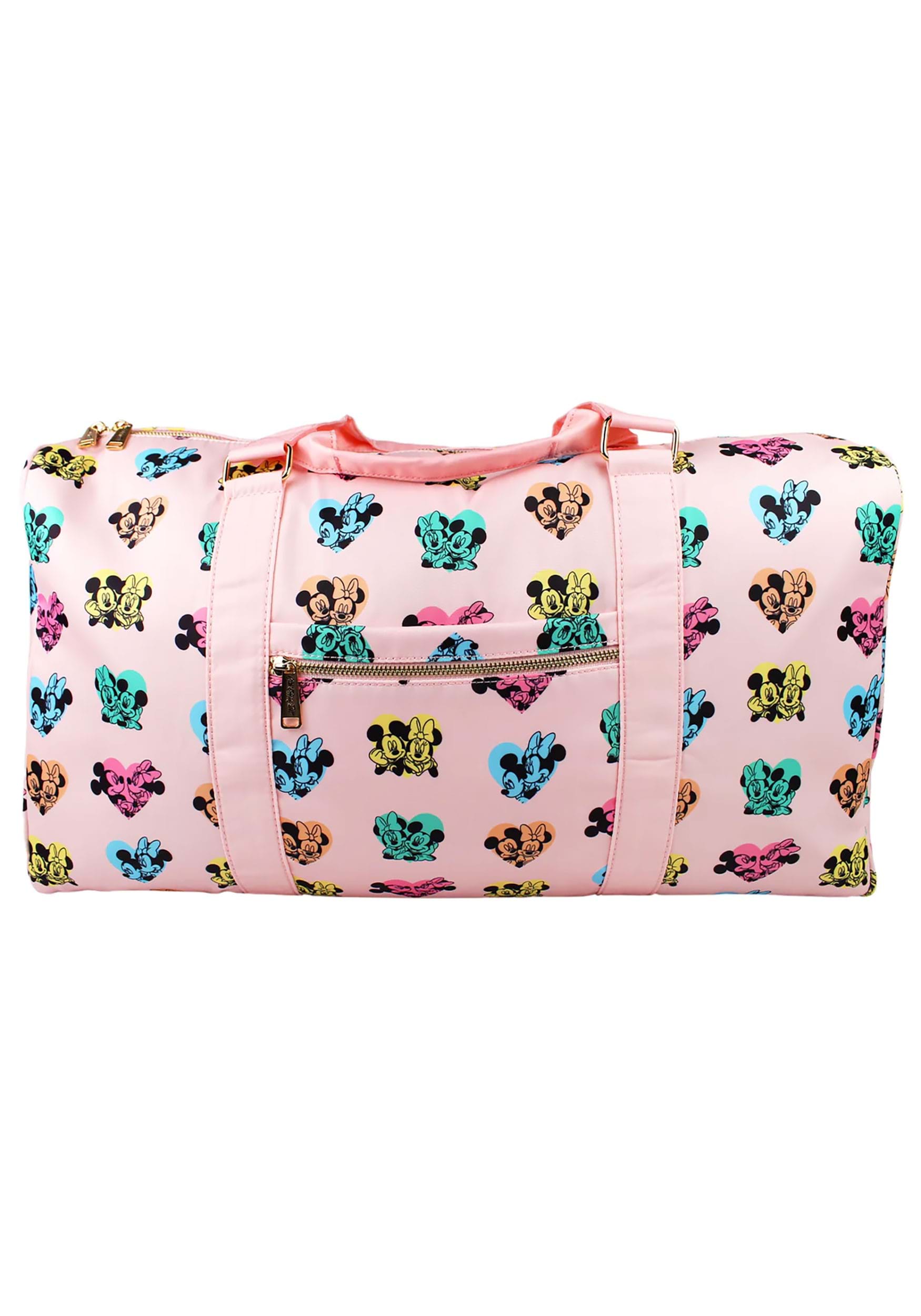 Cakeworthy Mickey & Minnie Heart Travel Duffel Bag