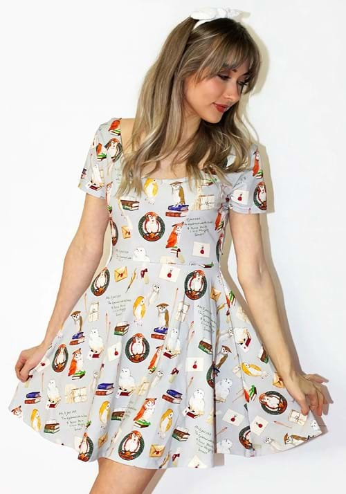 Womens Cakeworthy Owl Post Scoop Neck Dress