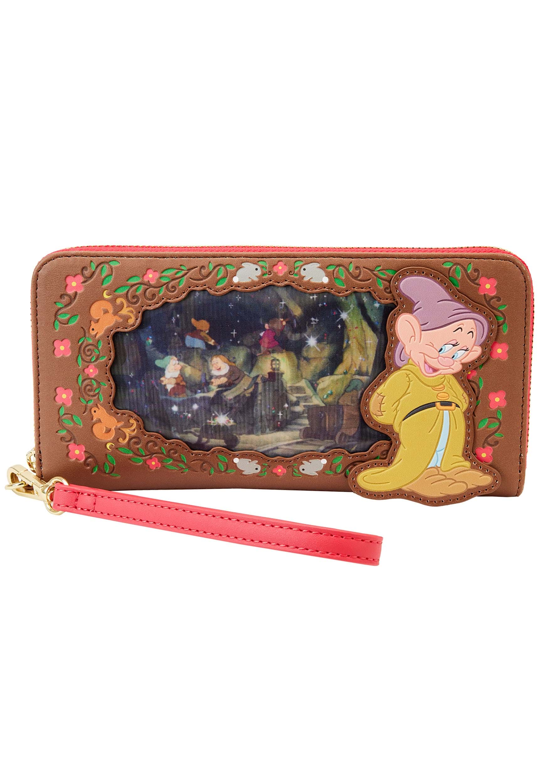 Loungefly Disney Snow White Lenticular Princess Series Zip Around Wallet Wristlet