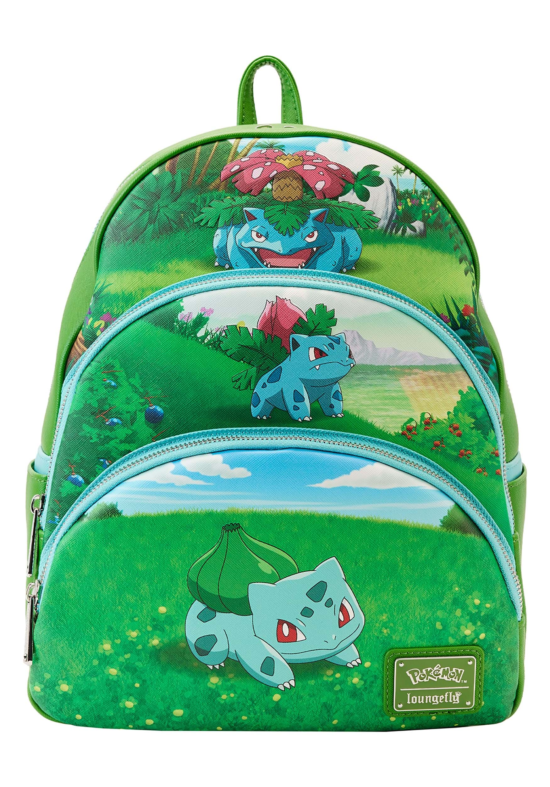 Pokemon Bulbasaur Evolutions Triple Pocket Loungefly Backpack