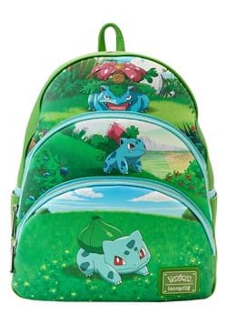 Loungefly Pokemon Bulbasaur Triple Pocket Backpack
