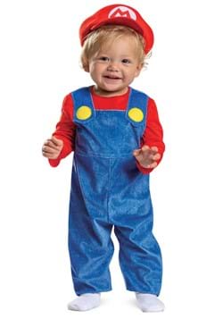 Super Mario Bros Infant Posh Mario Costume Front